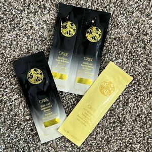 Oribe gold lust shampoo and conditioner
Oribe gold lust masquehair alchemy balm